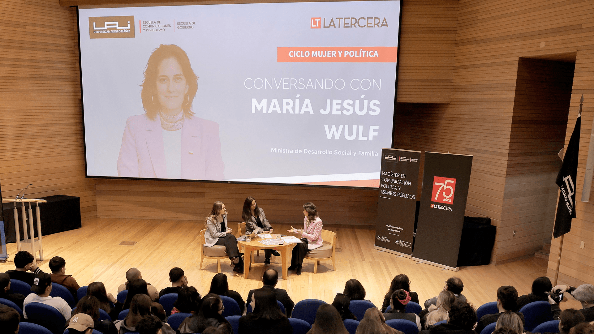 Ministra María Jesús Wulf participó en nueva edición del ciclo Mujer y Política